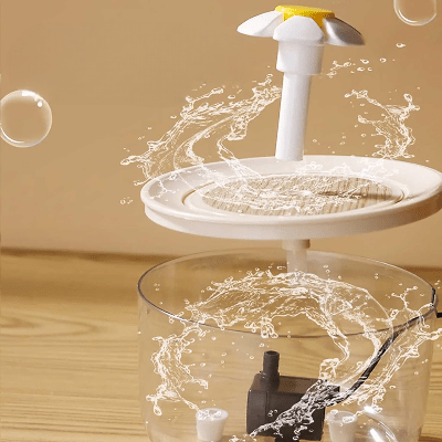 Fontaine CatDrinker transparent profil système filtration