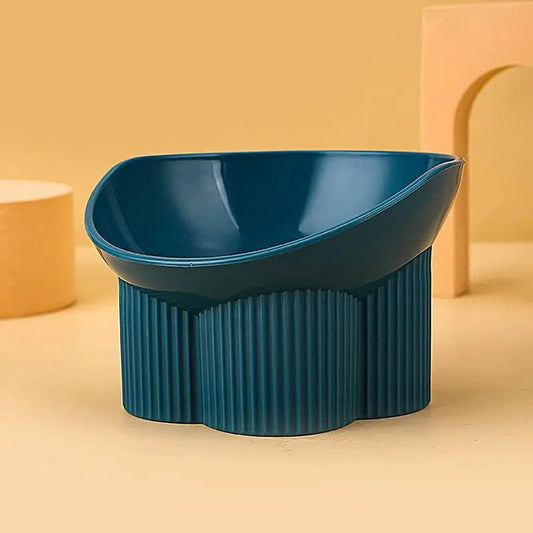 Gamelle pour chat Anti-tipCatBowls bleu vert - anti-renversement ergonomique