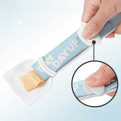 Distributeur MeowSpoon blanc facile nettoyer pratique
