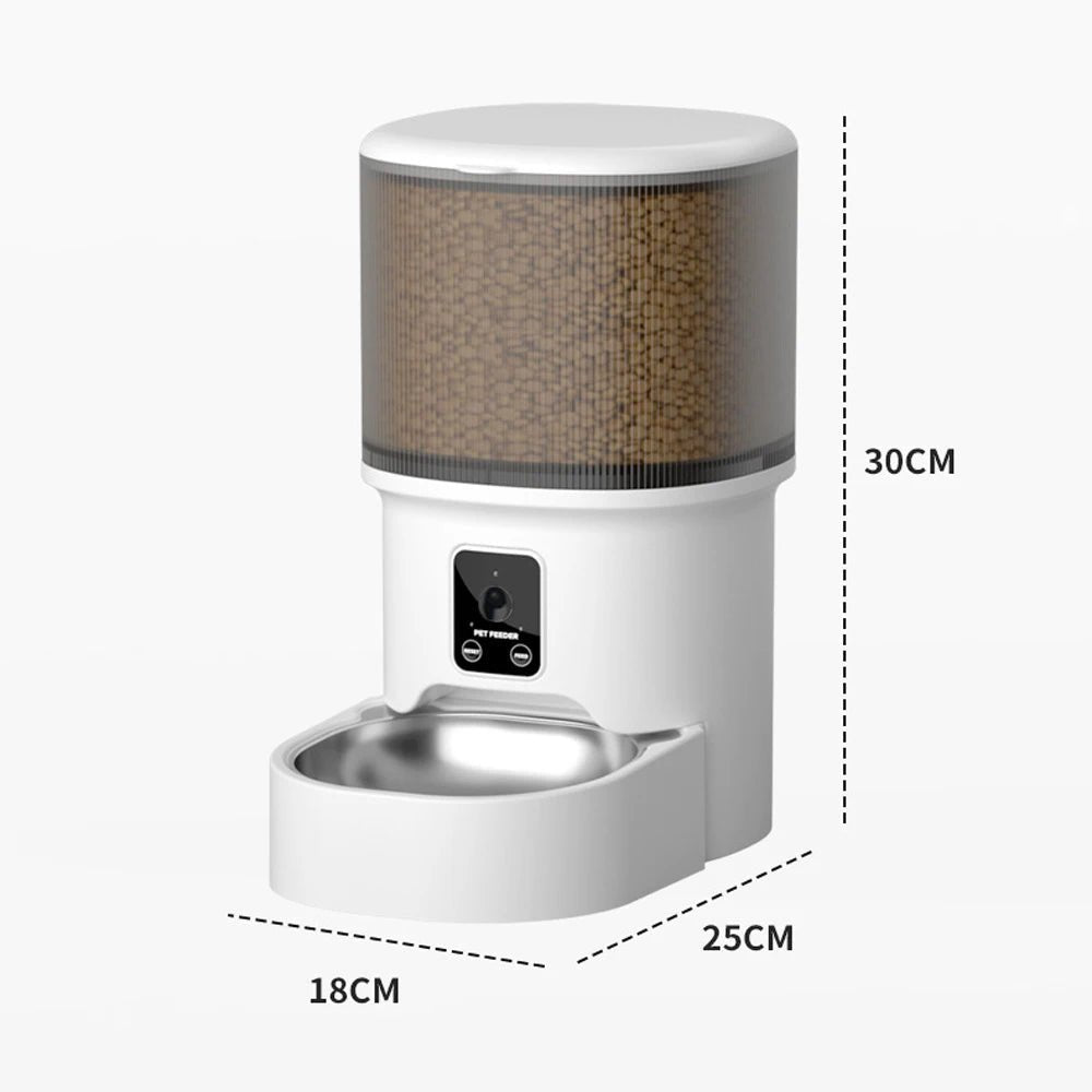 Distributeur automatique chat 4L avec caméra HD vision nocturne