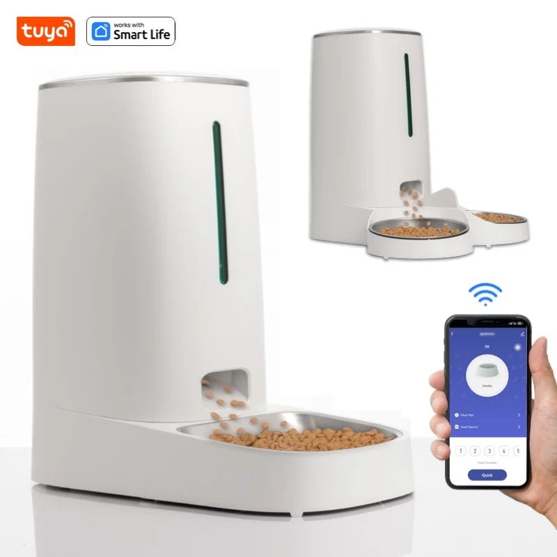 Application mobile distributeur WiFi chat interface programmation repas portions à distance