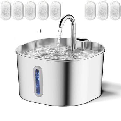 fontaine chat inox AquaSquare fenêtre niveau eau filtres rechange inclus