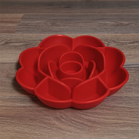 Gamelle anti glouton chat design pétales - vue principale