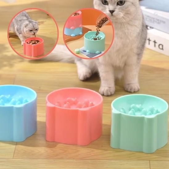 Gamelle anti glouton chat FeliBowl - design ludique pour alimentation lente