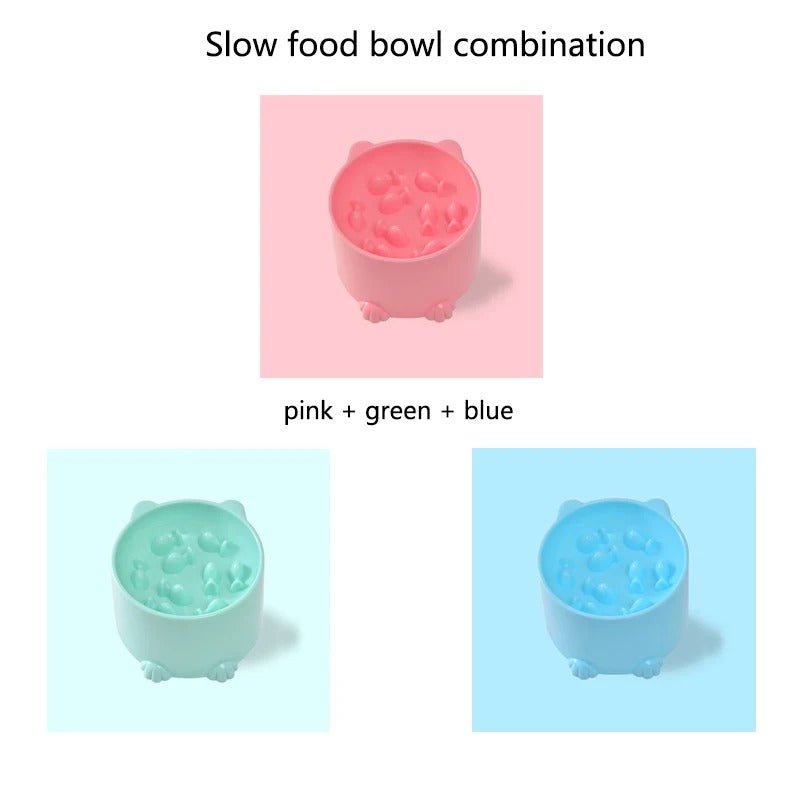 Gamelle anti glouton chat FeliBowl multicolore - bol ralentisseur alimentaire