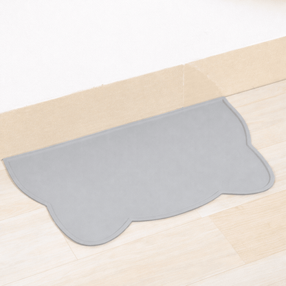 Tapis silicone KittyPlacemat gris antidérapant