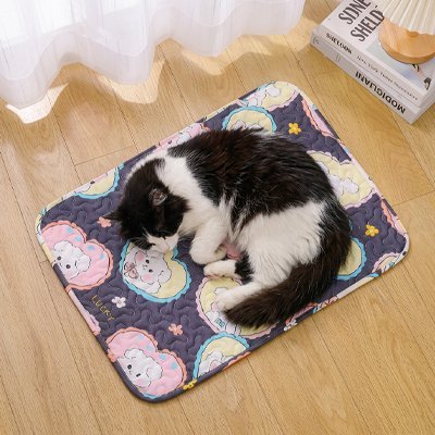 Tapis rafraichissant Chat et chat endormi à la fraîcheur 