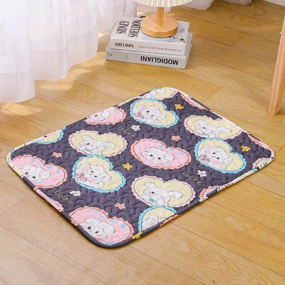 Tapis avec motifs cœurs gris font